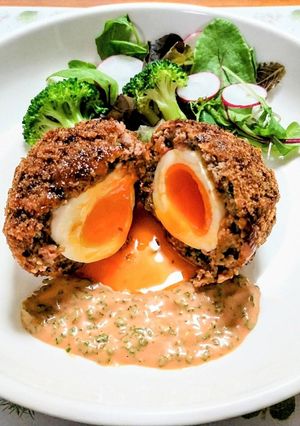 おもてなし!トロトロ卵のスコッチエッグ-レシピのメイン写真