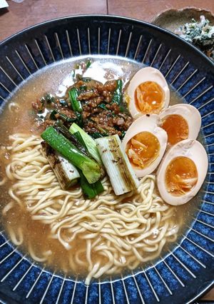 CO-OPの煮卵麻婆ラーメン御膳-レシピのメイン写真