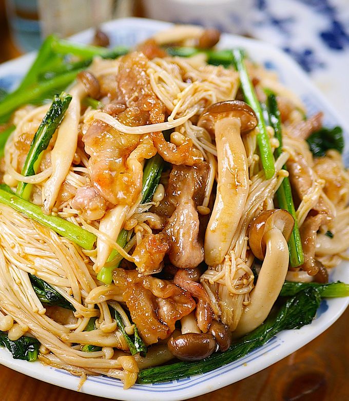 甘酢っぱ〜い🤭きのこたっぷり♪ポン酢肉野菜炒め🍄-レシピのメイン写真