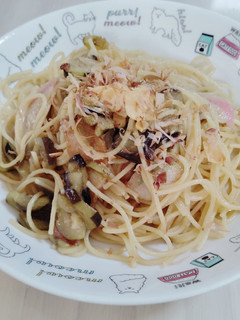 なすとかまぼこのガーリック醤油パスタ-レシピのメイン写真