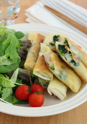 えびとほうれん草のクリーム春巻き-レシピのメイン写真
