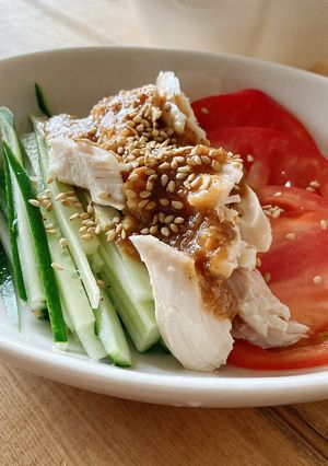 レンジ3分！鶏ささみのしっとり棒棒鶏-レシピのメイン写真