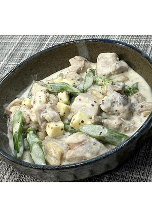 鶏もも肉のクリームマスタード★動画あり★-レシピのメイン写真