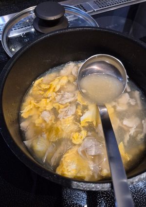 【離乳食とりわけ】鶏と卵の春雨スープ。-レシピのメイン写真