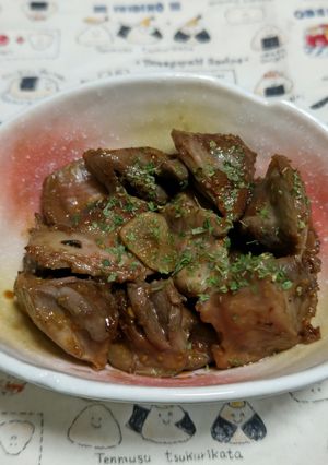 砂肝の粒マスタードソテーバルサミコ風味-レシピのメイン写真