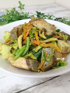 ブリとキャベツのカレー炒め-レシピのメイン写真