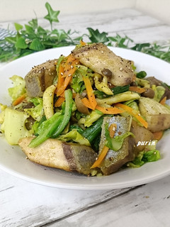 ブリとキャベツのカレー炒め-レシピのメイン写真