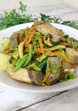 ブリとキャベツのカレー炒め-レシピのメイン写真