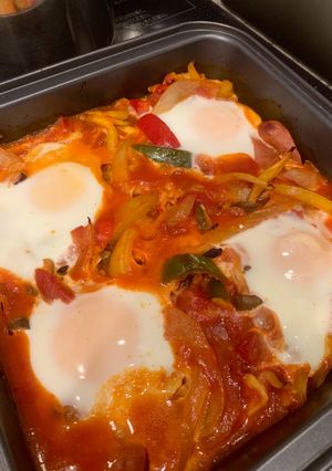 半熟卵のフラメンカエッグ-レシピのメイン写真