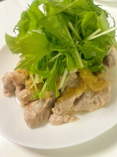 茹で鶏肉の葱姜醬かけ-レシピのメイン写真