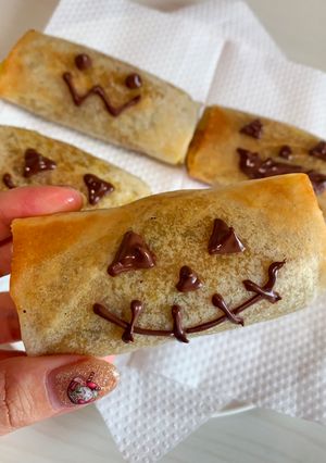 🎃カボチャとさつまいもの簡単春巻きパイ👻-レシピのメイン写真