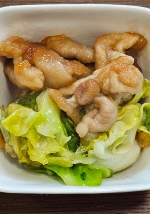 キャベツと豚こまの生姜焼き-レシピのメイン写真