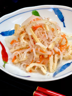 副菜に☆大根人参玉ねぎと油揚げの酢の物-レシピのメイン写真