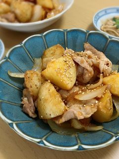 じゃがいもと豚肉の甘辛炒め-レシピのメイン写真
