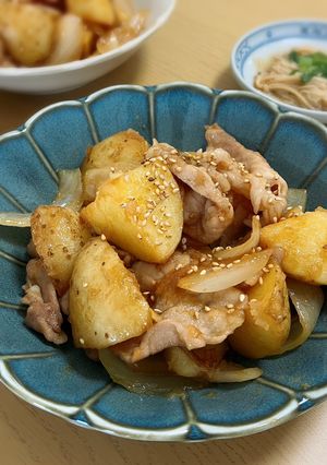 じゃがいもと豚肉の甘辛炒め-レシピのメイン写真