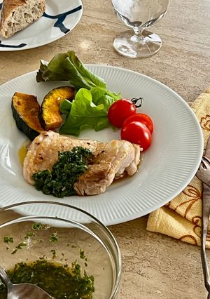 爽やか♪自家製チミチュリ・チキンソテー-レシピのメイン写真