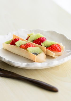 春巻きの皮を使ったカスタードパイ-レシピのメイン写真