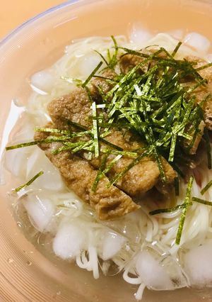 つくりおきのお揚げで●きつね冷や麦-レシピのメイン写真