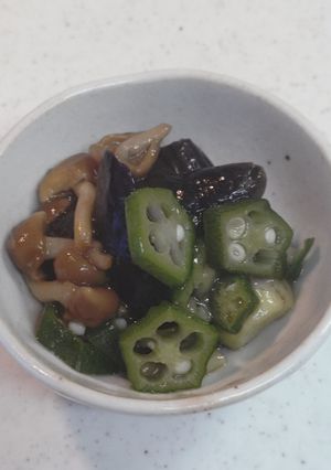 なすとなめこのぽん酢和え【腸活レシピ】-レシピのメイン写真