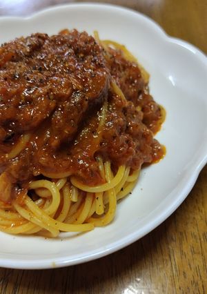 柿のソフリットのパスタ-レシピのメイン写真
