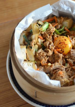 ワンプレートせいろでプルコギご飯-レシピのメイン写真
