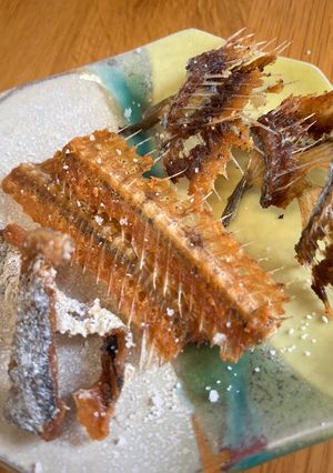 魚の骨の素揚げ(太刀魚)-レシピのメイン写真