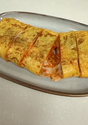 とろーりチーズのキムチ入り卵焼き-レシピのメイン写真