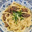 もう無理な日の⭐️レンチン肉うどん