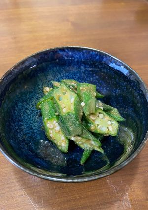 あやぷ用　オクラの胡麻和え-レシピのメイン写真