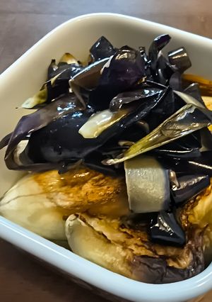 皮も食べよう　焼きなす-レシピのメイン写真