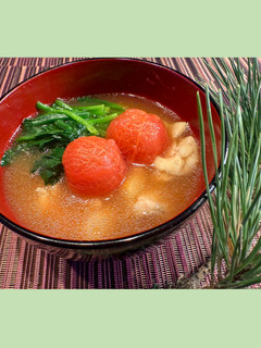 トマト塩糀で作るあんかけ雑煮-レシピのメイン写真
