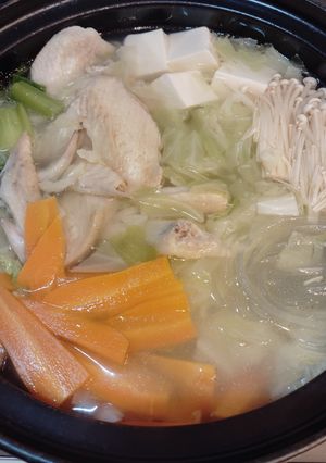 水炊き（締めにちゃんぽん麺でどうぞ）-レシピのメイン写真
