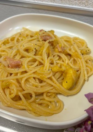 お芋ボナーラ-レシピのメイン写真