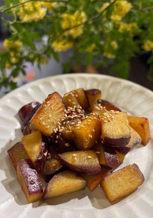 〈揚げない〉さつま芋の甘醤油-レシピのメイン写真