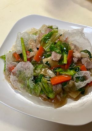 ライスペーパーでおこげ風餡掛け-レシピのメイン写真