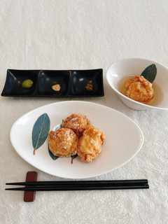 簡単つまみ飯・2種類の海老しんじょう-レシピのメイン写真