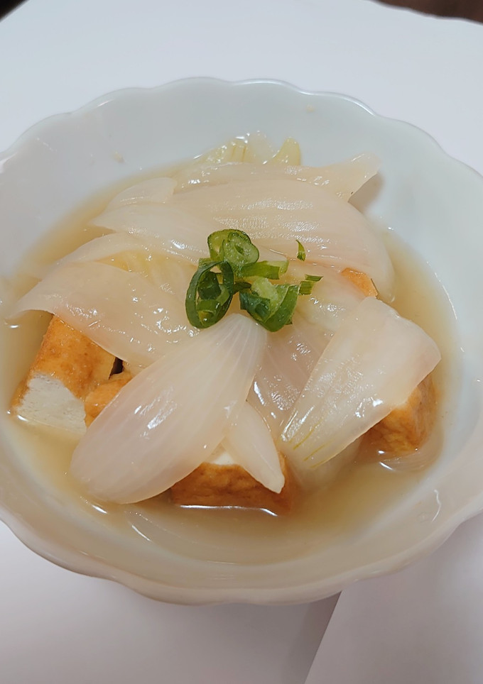 厚揚げの新玉ねぎあんかけ-レシピのメイン写真