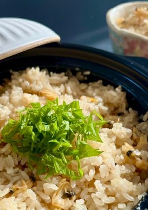 おかずつゆで、土鍋ふっくらあさりご飯-レシピのメイン写真
