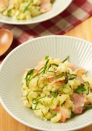 マヨ無し★ベーコンとしそのポテトサラダ-レシピのメイン写真