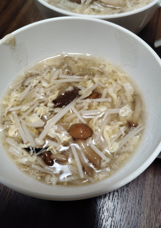 きのこの中華風かき玉スープ-レシピのメイン写真