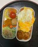 レンジ簡単中華風ロコモコ味オムライス弁当