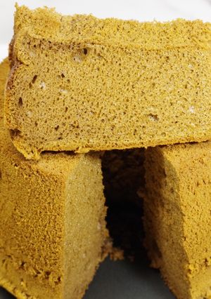 ほうじ茶シフォンケーキ-レシピのメイン写真