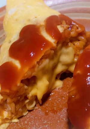 チェダーチーズ入り☆コスパなオムライス-レシピのメイン写真