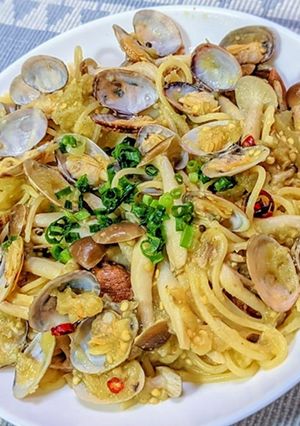 アサリと焼きナスのナスビアータ-レシピのメイン写真