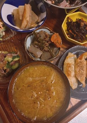 セロリと玉ねぎのお味噌汁-レシピのメイン写真