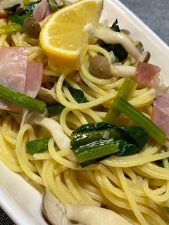 ✎ღ ほうれん草の和風オイルパスタ-レシピのメイン写真