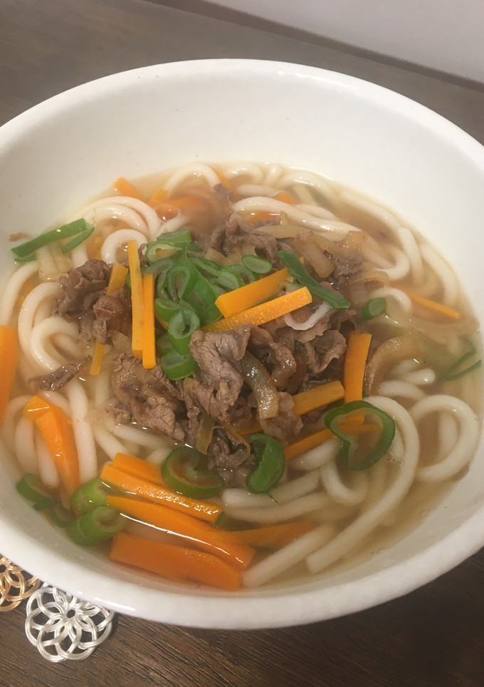 給食の「肉うどん」♡やさしいだし汁-レシピのメイン写真