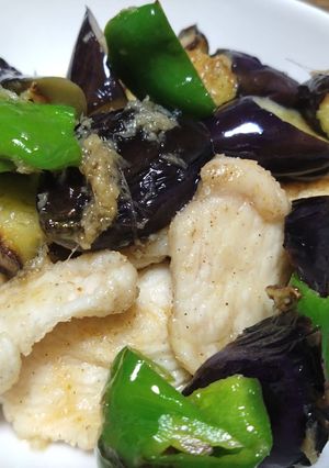 ぶっこみ☆なすピーマン鶏むねの揚げびたし-レシピのメイン写真