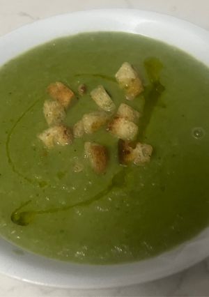 食品ロスゼロレシピ菜の花の茎でスープ！-レシピのメイン写真