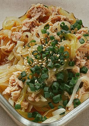 玉ねぎとツナのレンチン和え-レシピのメイン写真